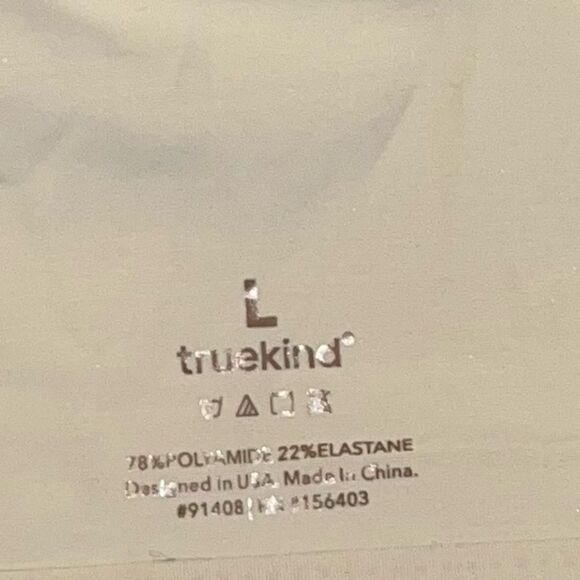 Truekind Everyday Comfort V-Neck Bralette EUC Chai Seamless Removable Cups Large - Picture 5 of 6